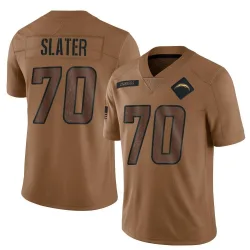 Youth Rashawn Slater Los Angeles Chargers No.70 Limited 2023 Salute To Service Jersey - Brown