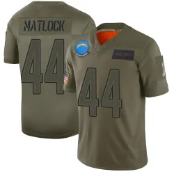 Youth Scott Matlock Los Angeles Chargers No.44 Limited 2019 Salute to Service Jersey - Camo