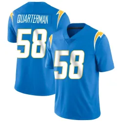 Youth Shaq Quarterman Los Angeles Chargers No.58 Limited Powder Vapor Untouchable Alternate Jersey - Blue