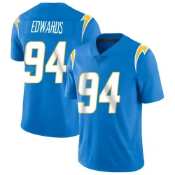 Youth TeRah Edwards Los Angeles Chargers No.94 Limited Powder Vapor Untouchable Alternate Jersey - Blue