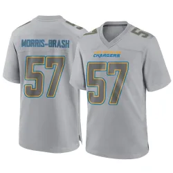 Youth Tre'Mon Morris-Brash Los Angeles Chargers No.57 Game Atmosphere Fashion Jersey - Gray
