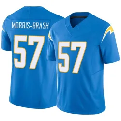 Youth Tre'Mon Morris-Brash Los Angeles Chargers No.57 Limited Powder Vapor F.U.S.E. Jersey - Blue