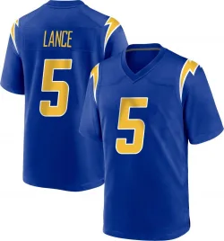 Youth Trey Lance Los Angeles Chargers No.5 Game 2nd Alternate Jersey - Royal