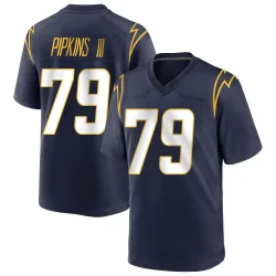 Youth Trey Pipkins III Los Angeles Chargers No.79 Game Team Color Jersey - Navy