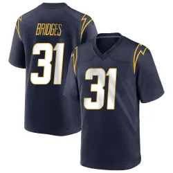 Youth Trikweze Bridges Los Angeles Chargers No.31 Game Team Color Jersey - Navy