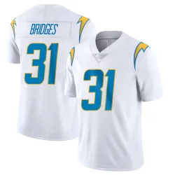 Youth Trikweze Bridges Los Angeles Chargers No.31 Limited Vapor Untouchable Jersey - White