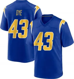 Youth Troy Dye Los Angeles Chargers No.43 Game 2nd Alternate Jersey - Royal