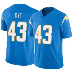 Youth Troy Dye Los Angeles Chargers No.43 Limited Powder Vapor F.U.S.E. Jersey - Blue