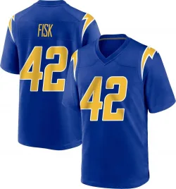Youth Tucker Fisk Los Angeles Chargers No.42 Game 2nd Alternate Jersey - Royal