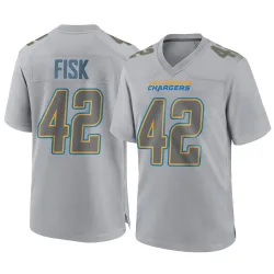 Youth Tucker Fisk Los Angeles Chargers No.42 Game Atmosphere Fashion Jersey - Gray