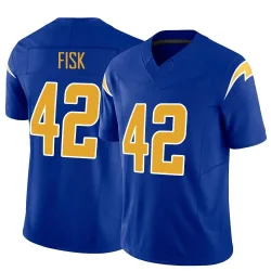 Youth Tucker Fisk Los Angeles Chargers No.42 Limited Vapor F.U.S.E. Jersey - Royal