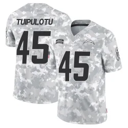Youth Tuli Tuipulotu Los Angeles Chargers No.45 Limited 2024 Salute to Service Jersey - Arctic Camo