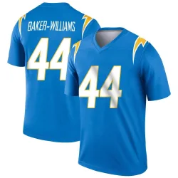 Youth Tyler Baker-Williams Los Angeles Chargers No.44 Legend Powder Jersey - Blue