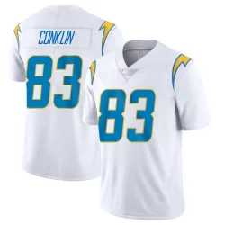 Youth Tyler Conklin Los Angeles Chargers No.83 Limited Vapor Untouchable Jersey - White