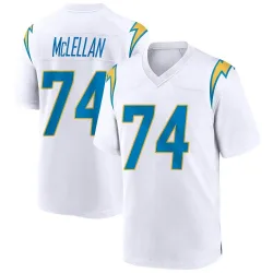 Youth Tyler McLellan Los Angeles Chargers No.74 Game Jersey - White