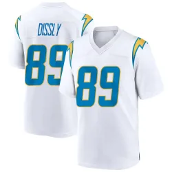 Youth Will Dissly Los Angeles Chargers No.89 Game Jersey - White